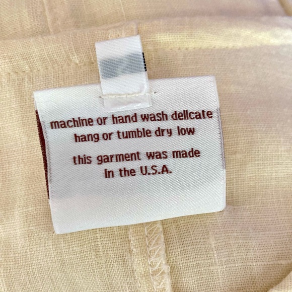 Heart’s Desire by Mary Grace Soft Yellow Linen Top Small - Picture 7 of 7